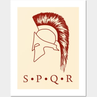 Spqr centurion helmet Posters and Art